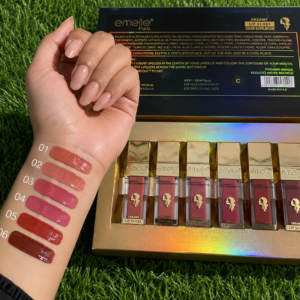 Emelie Matte Creamy Lip Gloss 6 Color Set