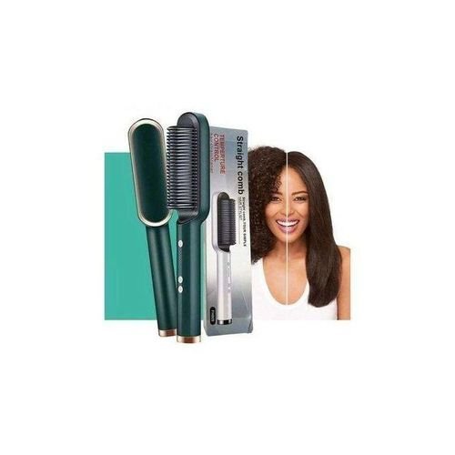 Electric Hair Straightener Brush Iron Hot Comb - Image 2